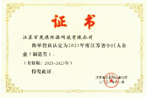 2021年度江苏省小巨人企业（制造类）